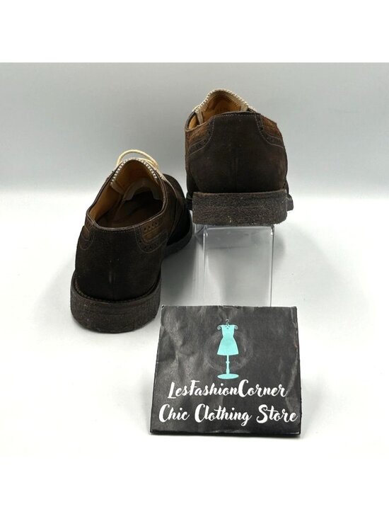 Peal & Co. For Brooks Brothers Men Brown Suede Wingtip Oxford Shoes Sz 11D 3268 main image 12